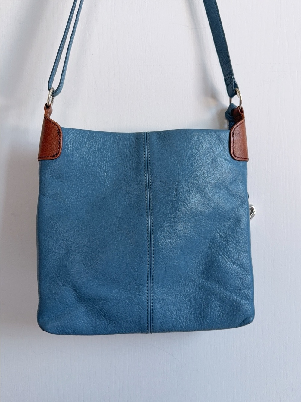 Brighton Pretty Tough Royce Crossbody Shoulder Bag Purse turquoise - Picture 3 of 14